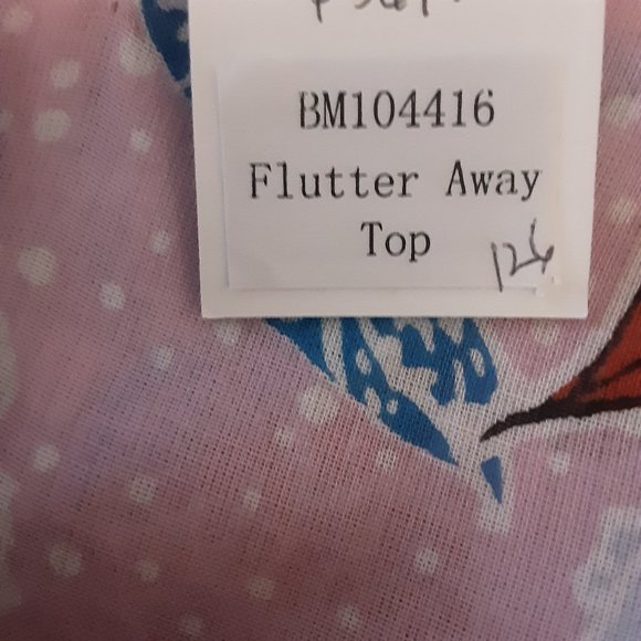 BB Dakota Steve Madden Flutter Away Floral Print Ruffle Tie Top New! S - Picture 15 of 16